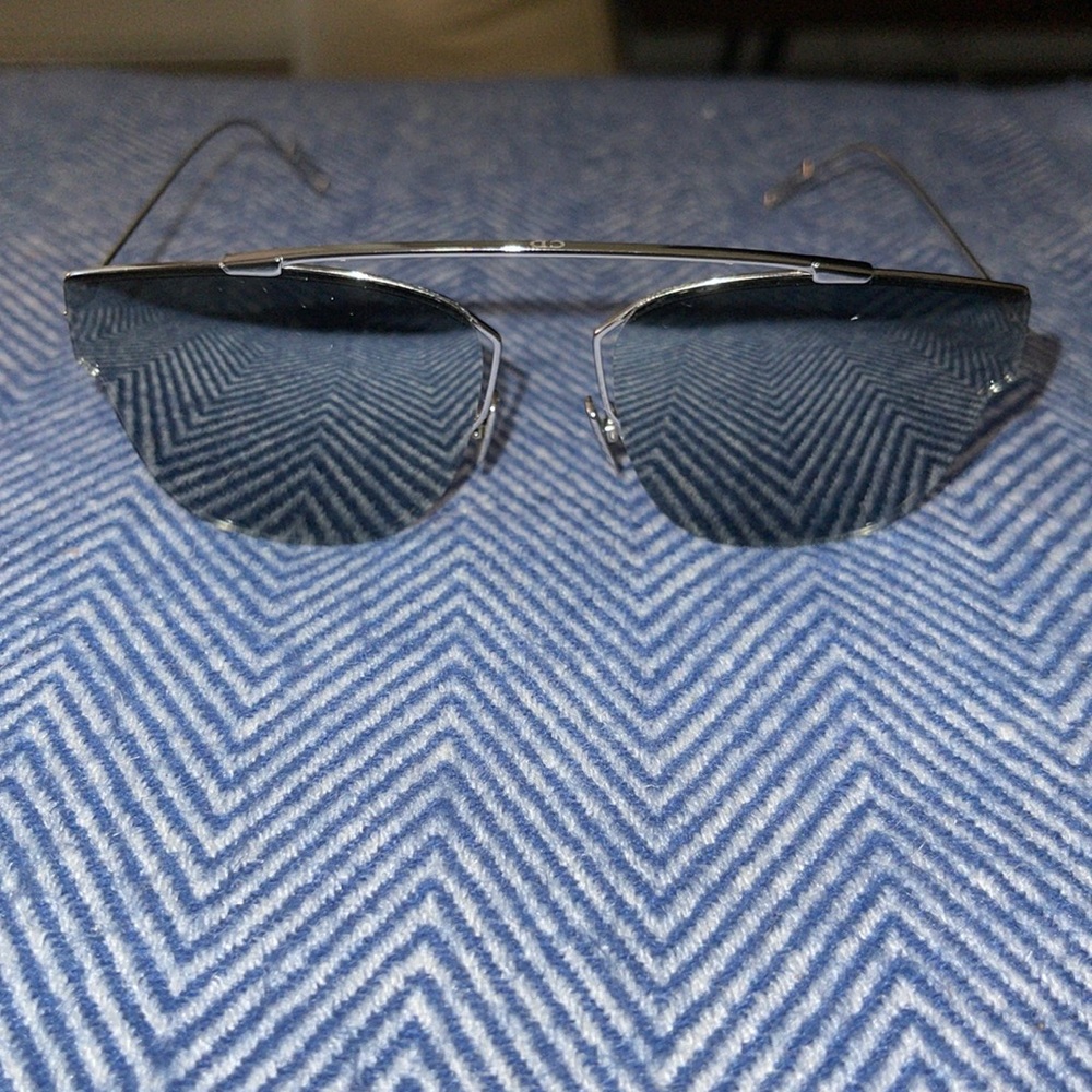 Dior Homme Palladium Metal Mirrored Sunglasses